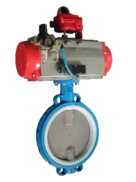 PFA-lined Butterfly Valve